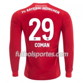 Camisetas Bayern de Múnich Kingsley Coman 29 Primera Equipacion 2019/2020 Manga Larga